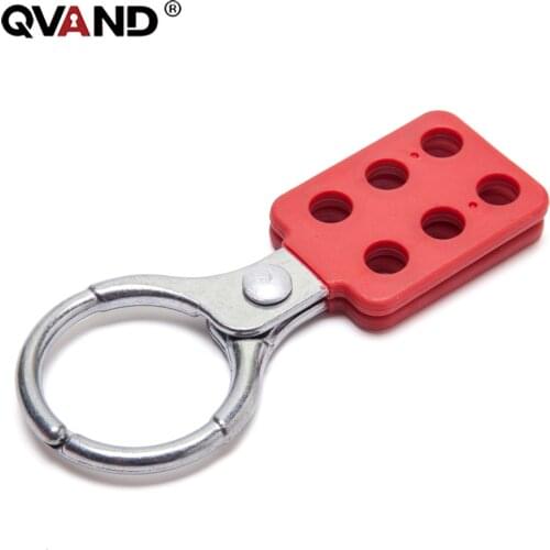 QVAND Anti-spark Aluminum Buckle HaspLock 6 Holes Energy Isolation Expander Industrial Equipment Locking Safety Locks Loto