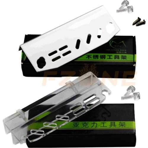 Stainless Steel Aquarium Plant Tools Storage Rack Holder For Tweezer Scissor Tool Fish Tank Water Grass Cleaning Tool Holder