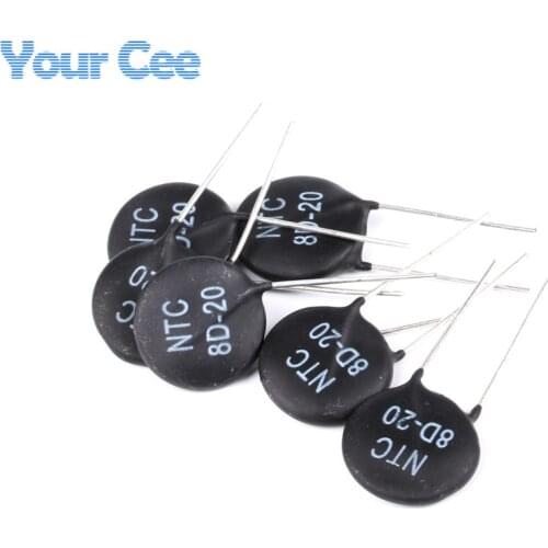 20pcs NTC Thermistor Resistor NTC 8D-20 8D20 Thermal Resistor