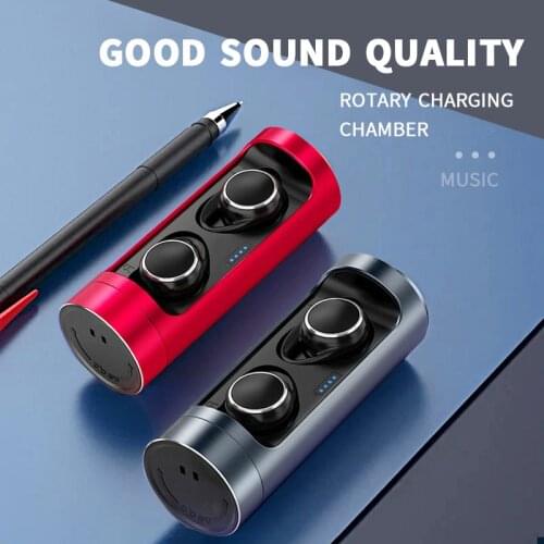 TWS Bluetooth 5.0 Earphones 400mAh Charging Box Wireless Headphone HIFI Sound Sports Waterproof Earbuds Headsets With Microphone