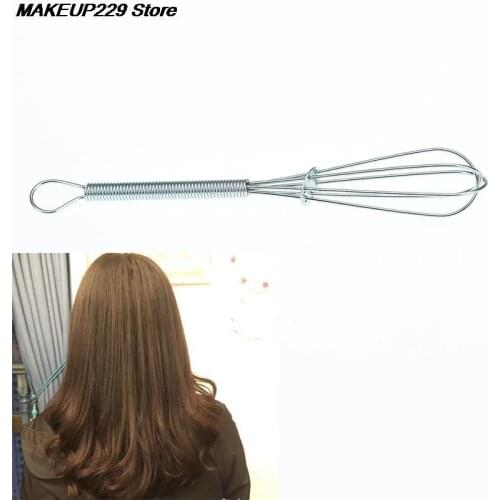 1Pc Silver Stainless Steel Salon Hairdressing Dye Whisk Hair Mixer Barber Stirrer DIY Hair Color Dye Stirrer Styling Tool