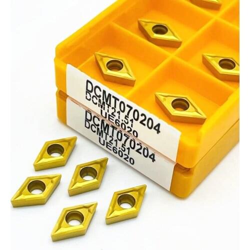High quality milling inserts DCMT070204 VP15TF UE6020 US735 carbide CNC machine tool DCMT 070204 lathe cutting tool DCMT