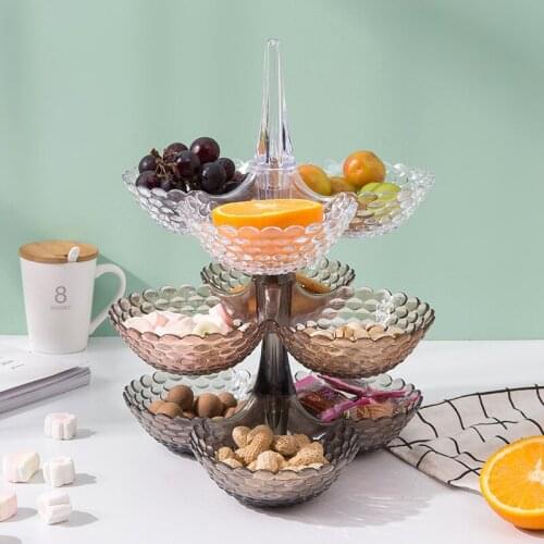 1&2&3 Tier Candy Fruits Cake Desserts Plate Stands for Wedding Party Birthday Cupcake Fruit Plate Stand Afternoon Tea Home Decor