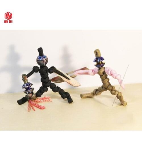 1PCS Hot Sale! ! ! Colorful Series Titanium Alloy Knife Bead Survival Umbrella Paracord Bead Recorder Pendant EDC Pendant