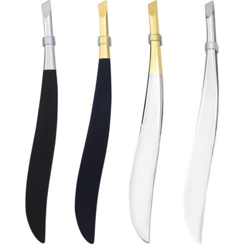 1PC Professional Stainless Steel Hair Removal Eye Brow Eyebrow Tweezers Clip 4 Colors Women Beauty Makeup Tools