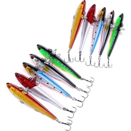 10pcs Pencil Crankbait Hard Bait Wobbler 14.5g 9cm Fishing Lure Fake Bait