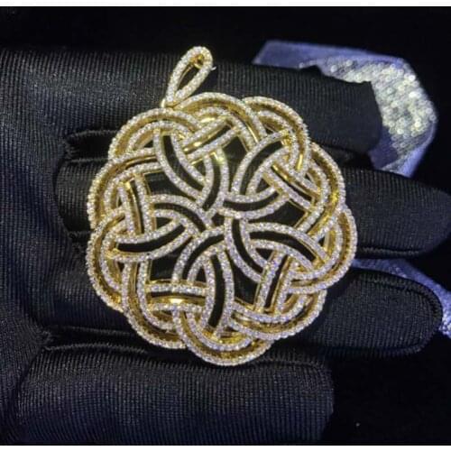 45mm Womens High Qualit Classic zircon round-shaped jewelry accessories pendant tassel