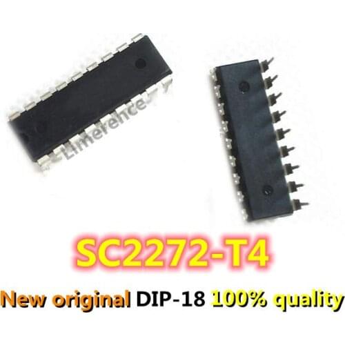 5pcs/lot SC2272-T4 SC2272 remote control receiver decoder chip DIP switch DIP-18 original authentic