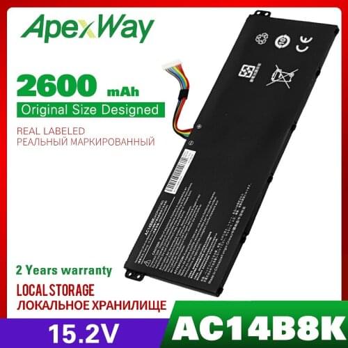 15.2V Laptop Battery AC14B8K FOR Acer Aspire E3-111 E3-721 E5-771 E5-771G ES1-311 ES1-711 Chromebook C810 C910 CB3-531 CB5-311