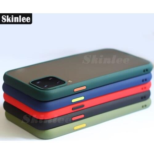 Skinlee For Samsung Galaxy A12 Nacho Case Translucent Skin Matte Hard Cover Shockproof Case For Samsung A12 Cover