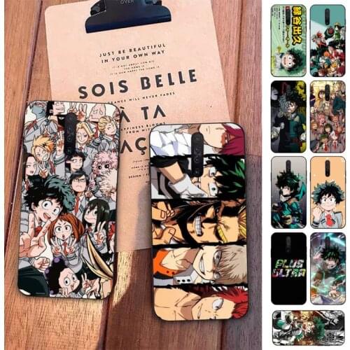 TOPLBPCS Cartoon My hero of the Academy Anime Todoroki Phone Case for Redmi 5 6 7 8 9 A X pro plus K20 S2 K30 pro Go