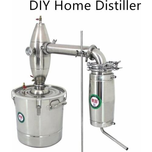 20/30/50L DIY Home Distiller Wine Equipment Steamer Alcohol Stainless Copper Water Wine Brewing Kit Transformable Installation