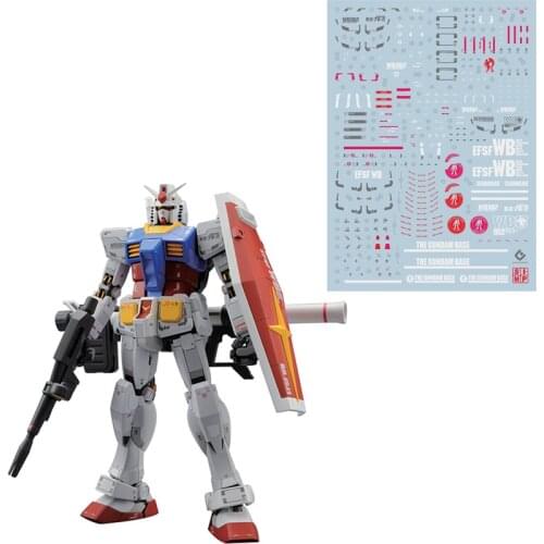 Gunpla MG RX78 3.0 Water Sticker Odaiba Limited Fluorescence