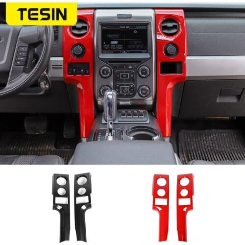 Interior for Ford F150 2009-2014 ABS Car Center Console Navigation Panel Decoration Cover for Ford F150 2009-2014 Accessories