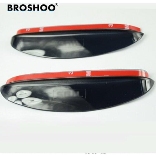 BROSHOO 2Pcs/Lot Car Rearview Mirror Stickers Rain Eyebrow Shield Stickers For Chevrolet Sail Car Styling Auto Accessories