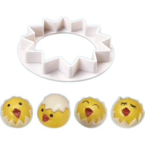 Egg Shell Shape Plastic Cake Mold Fondant Cookie Cutters Kitchen Baking Decorating Mold Tools For Biscuit Cupcake Pastry Tools