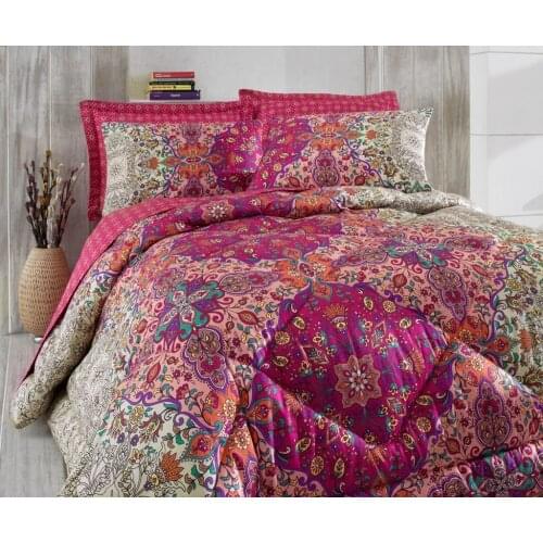Cotton Box Double Quilt Sets Bedspreads Soft Quality Bedspreads Quilts, Sheets, Pillowcases, Cotton Satin Made in Turkey, Tuğba