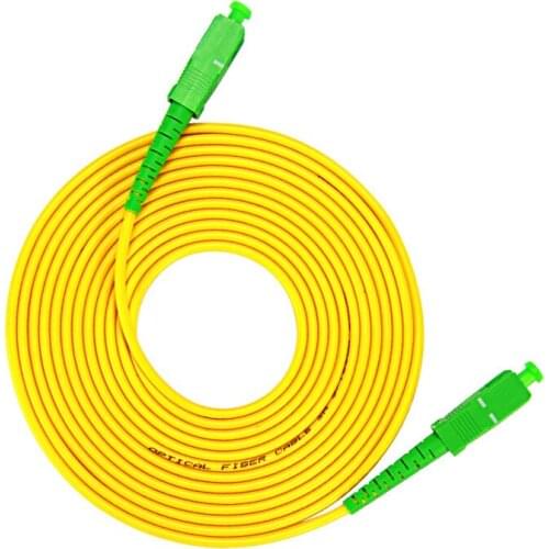 SC/APC-SC/APC-SM 10PCS /LOT 3mm Fiber Optic Jumper Cable Single Mode Extension Patch Cord 1m, 2m, 3m, 5m, 10m,15M