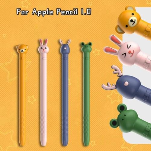 Silicone Cartoon Cute Pen Sleeve Protective Case Pen Stylus Cap Anti-scratch Nib Skin Cover Holder For Apple Pencil Gen