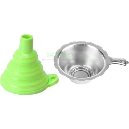 Stainless Steel UV Resin Filter Cup + Silicon Funnel Disposable for Wanhao D7 D8 / Photon SLA 3D Printer