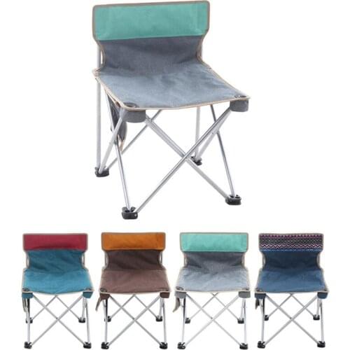 Travel Ultra Light Folding Chair Super Hard High Load Outdoor Camping Chair Portable Beach Hiking Picnic Seat Fishing Tool Chair