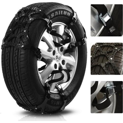 Universal Vehicles Thickened Widened Non-slip Wheel Snow Chain Winter Truck Car Snow Tire Chain Anti-skid Belt Car Accessories