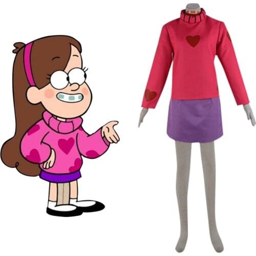 Gravity Falls Cosplay Mabel Cosplay Costume Halloween Carnial Cosplay Costume For Women