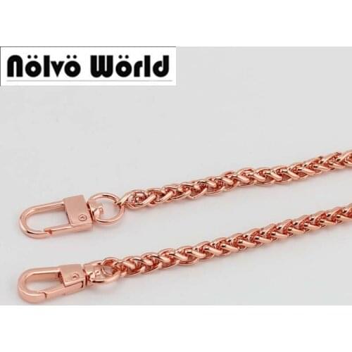 1-5-10pcs 6mm Rose gold Plating Cover Wholesale Chains Bags Purses Strap Hight Quality Replacement Handle Accessory