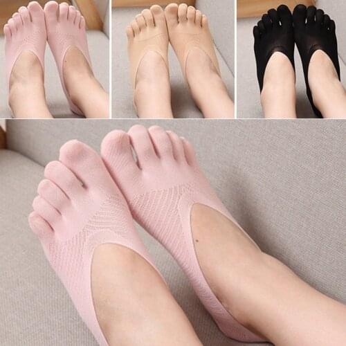 1pair Women Five Toe Socks Spring Summer And Autumn Fashion Short Sock Womans And Ladies 5 Finger Cotton Socks