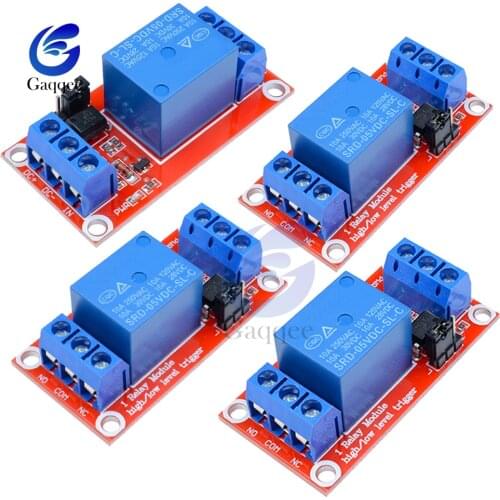 5PCS 1 Channel 5V Relay Module Board Shield With Optocoupler Support High And Low Level Trigger Power Supply Module For Arduino
