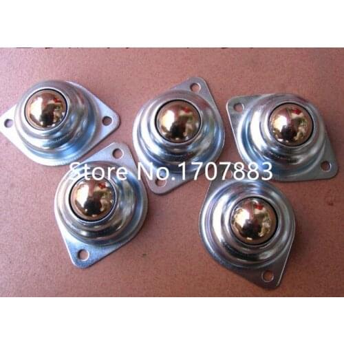 5Pcs Dia 5/8'' Ball Metal Transfer Bearing Unit Conveyor Roller Wheels