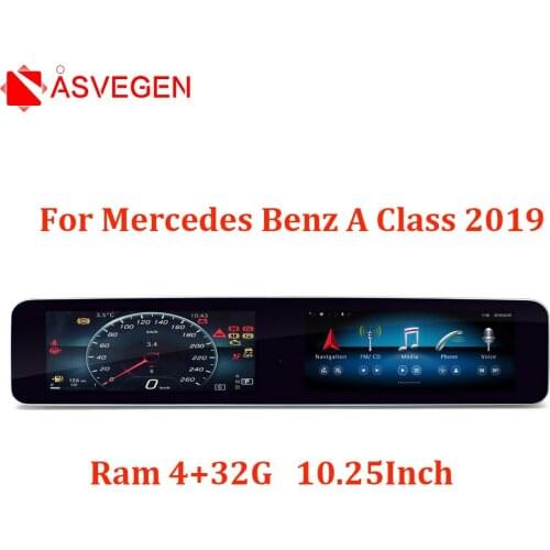 Android 7.1 Ram 4G Rom 32G Car Multimedia Player For Mercedes Benz A Class 2019 Car Stereo Video Navigation Unit GPS Player