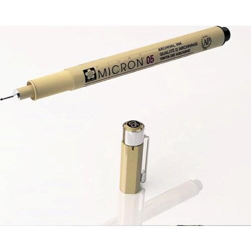 Free Shipping 005 01 02 03 04 05 08 Brush Waterproof Line drawing pen 10PCS fineliner Sakura Pigma Soft Brush Micron Drawing Pen