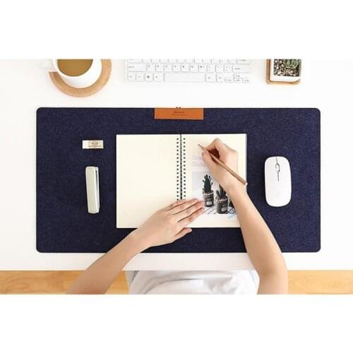 Large Gaming Mouse Pad Computer Mousepad Felt Non-woven Hand Warm Mouse Pad Desk Mat with Locking Edge Play Mat