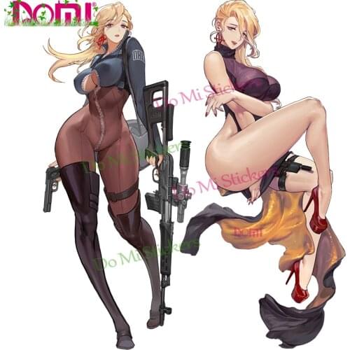 Hot Selling Sexy Girl PVC Stickers for Mobile Phones, Suitcases, Car Bodies, Scratch-resistant and Waterproof Die Cutting