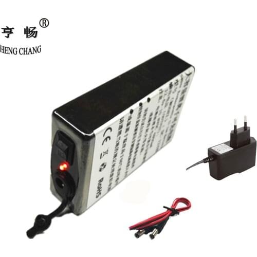 12v Battery Super Rechargeable Pack Li-Ion for 12.6v 4800mAh with Charger DC Line