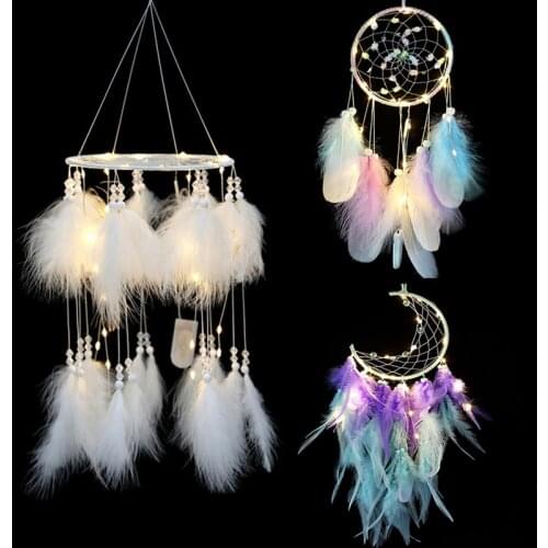Girl Dream Catcher Wind Chimes Home Hanging Dreamcatcher Kids Children Bedroom Baby Room Decoration Aesthetic Accessories Decor