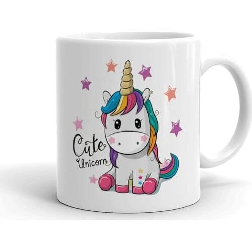 Cute Unicorn Ceramic Mug Cup Porcelain Coffee Mugs Tea Cups Hot Drinks Gift Items