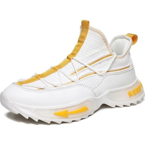 New Trend Running Shoes for Men Breathable Mesh Mens Sneaker Cushioning Man Sports Jogging Shoe Lace Up Male Walking Zapatillas