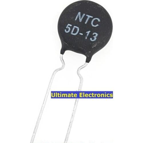 50pcs Thermistor NTC5D-13 5D-13 5D13 13MM Diameter Negative Temperature coefficient