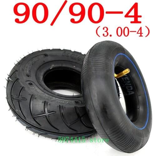 KENDA Tire 90/90-4 (3.00-4) Scooter inner and outer tires Ten-inch electric tires, gasoline scooters