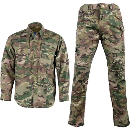 Military Uniform Camouflage Tactical Suit Men Army Special Forces Combat Shirt Coat Pant Set Camouflage Militar Soldier Clothes