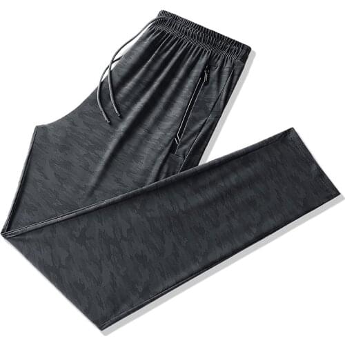 High Quality Men Camouflage Ice Silk Pants Men Sporting Trousers Fashion Mens Thin Cool Summer Camo Sweatpants Plus Size 9XL