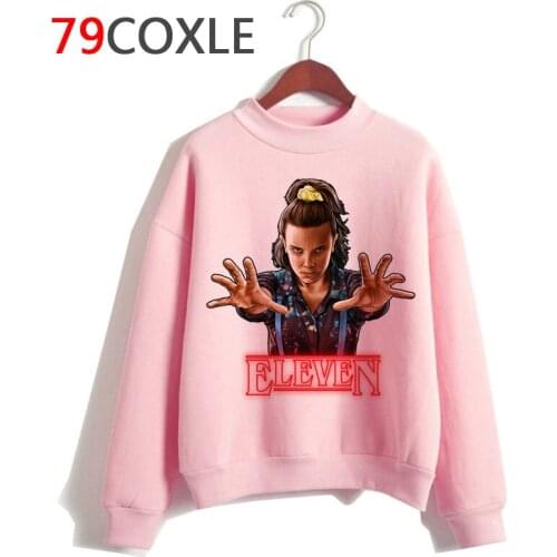 Stranger Things Season 3 Hoodie Women funny eleven Sweatshirts Kawaii Korean Oversized Harajuku Hip Hop Hooded female