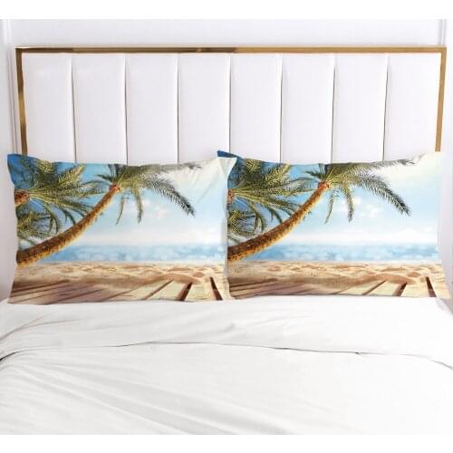 1pc landscape Pillow cover Pillow case Bedding Pillowcase Pillowcovers decorative for home 3D HD Print sandy beach