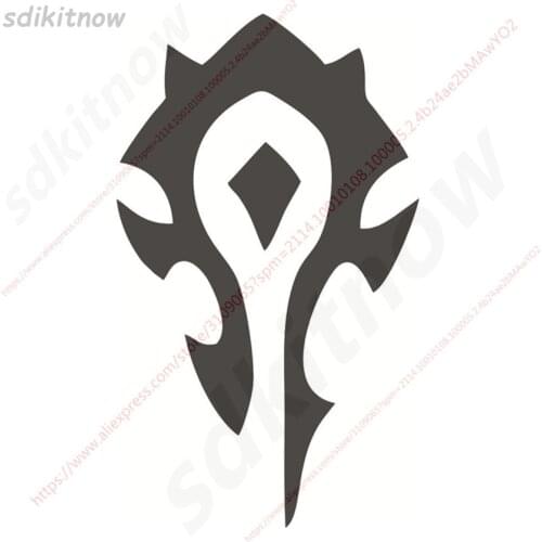 1pc WOW For the Horde World of Warcraft Sticker Car sticker decal Window BODY Accessories Auto decoration Lok Tar'Ogar
