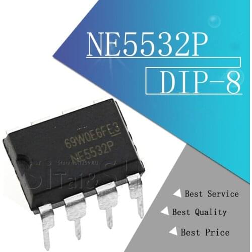 10PCS NE5532P DIP8 NE5532 DIP 5532P DIP-8 new and original IC