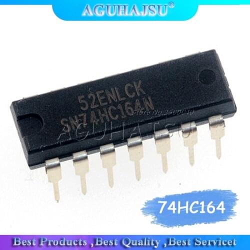 10pcs SN74HC164N 74HC164 74HC164N DIP-14 Counter Shift Registers 8-Bit Parallel-Load new original