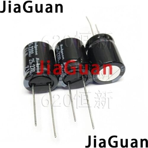 20PCS NEW RUBYCON ZLH 25V2200UF 16X20mm 105 degrees 2200UF/25V high frequency low resistance and long life zlh 2200UF 25V