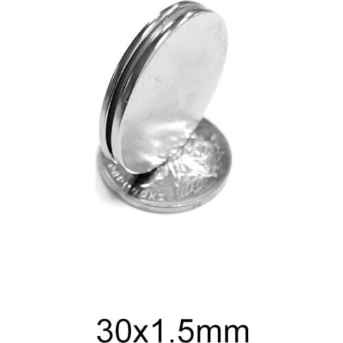 5/10/15/20/30/50PCS 30x1.5 Powerful Magnets 30mmx1.5mm Permanent Round Magnet 30x1.5mm Neodymium Magnetic Strong magnet 30*1.5